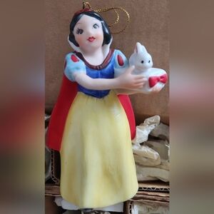 Vintage,Schmid Walt Disney 50th Anniversary Snow White And 7 Dwafts Ornament Set